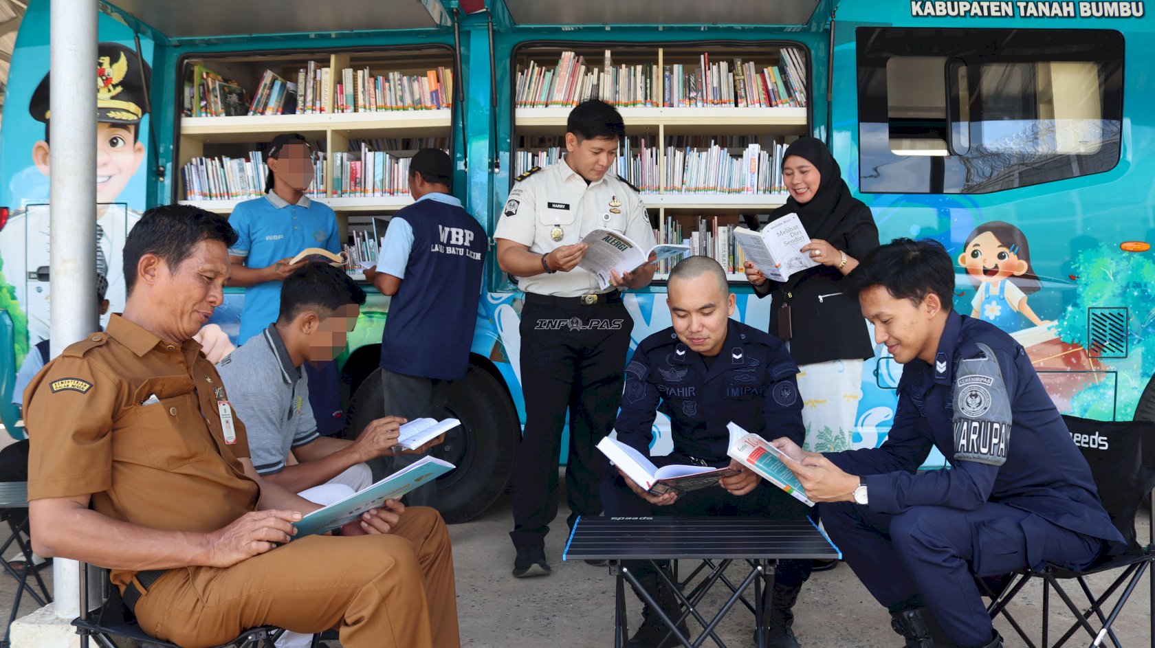 Buku Datang Menyapa, Perpustakaan Keliling Hadir di Lapas Batulicin