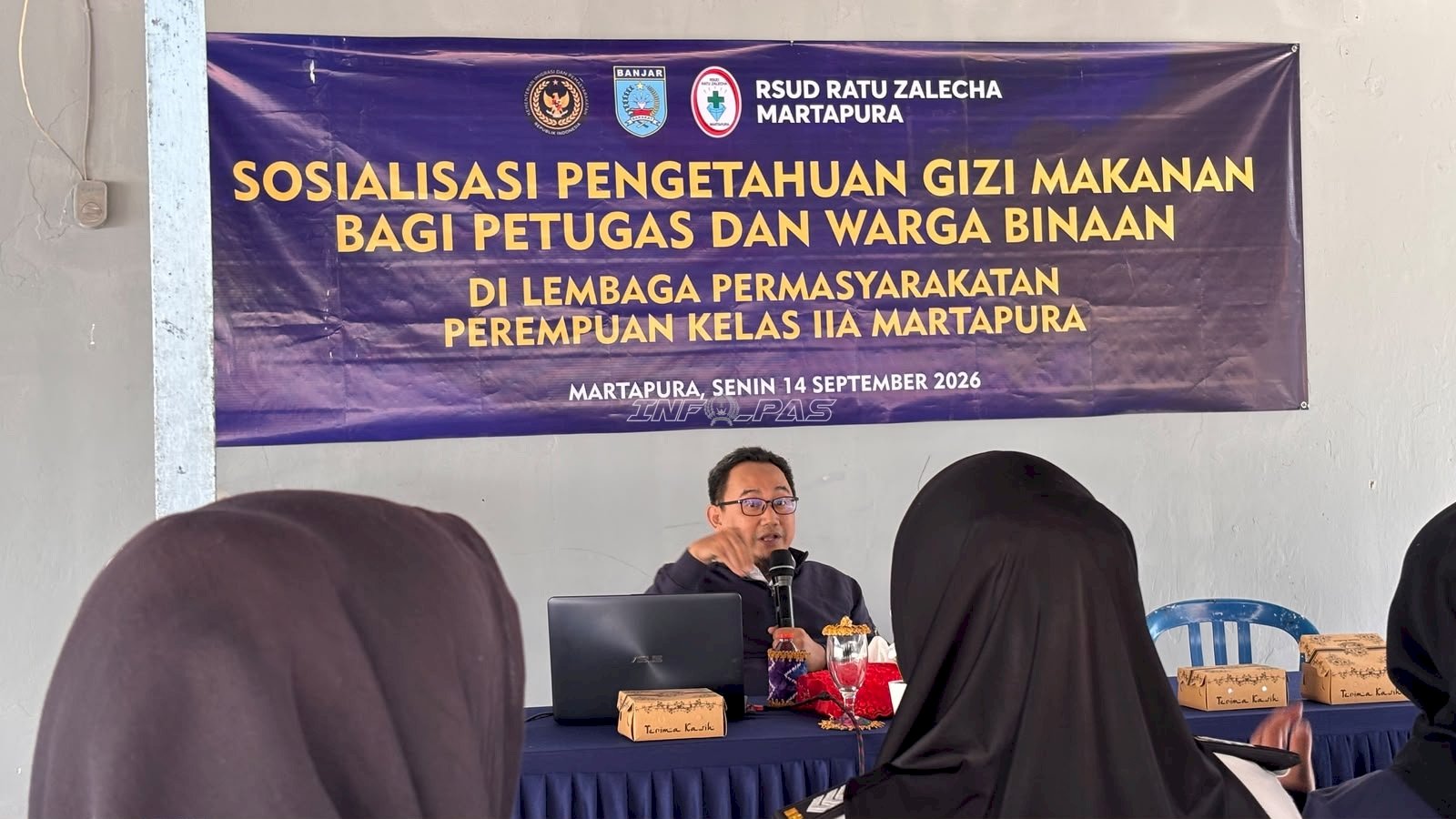 Tingkatkan Pengetahuan Gizi, Lapas Perempuan Martapura Gelar Sosialisasi bersama Dokter Spesialis
