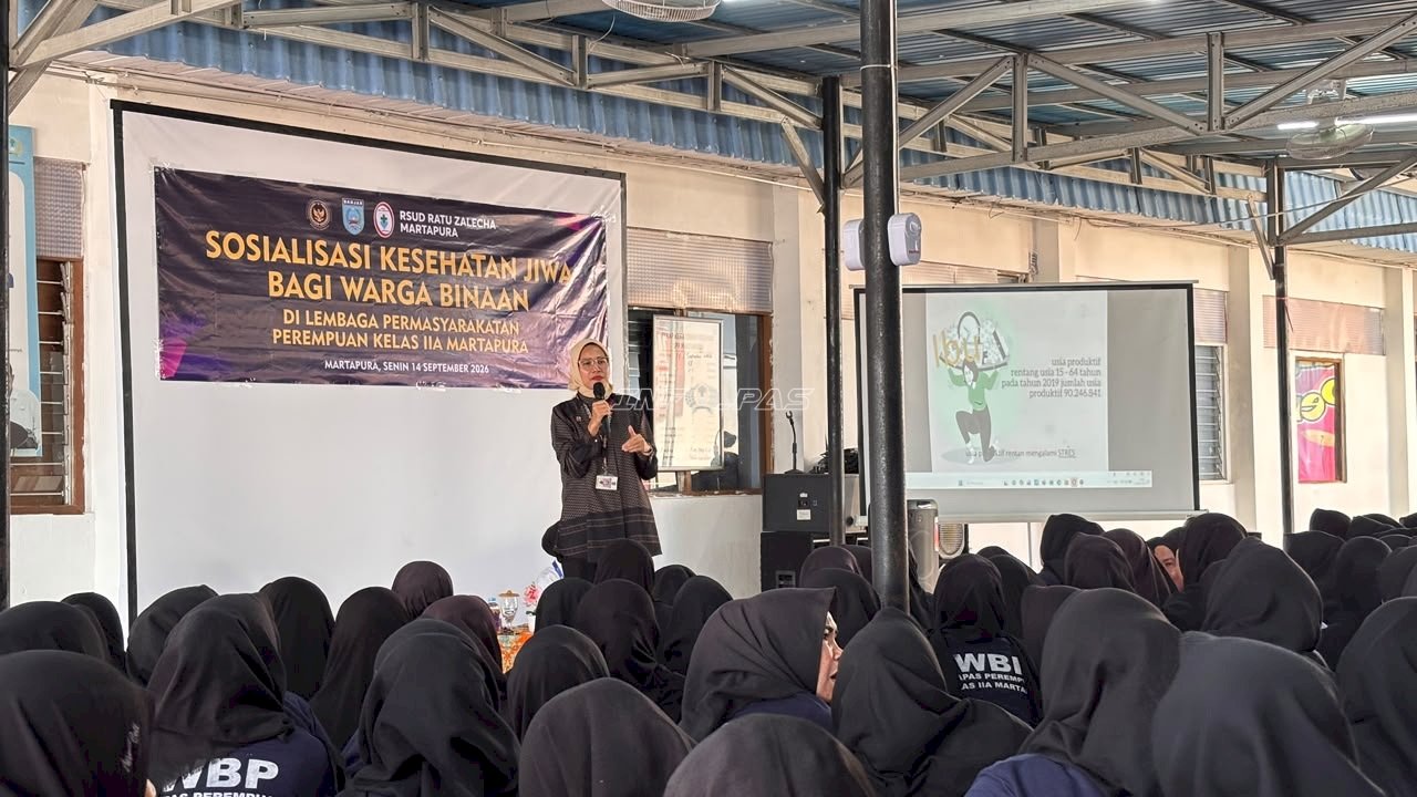 Lapas Perempuan Martapura Edukasi Warga Binaan Residivis tentang Kesehatan Jiwa