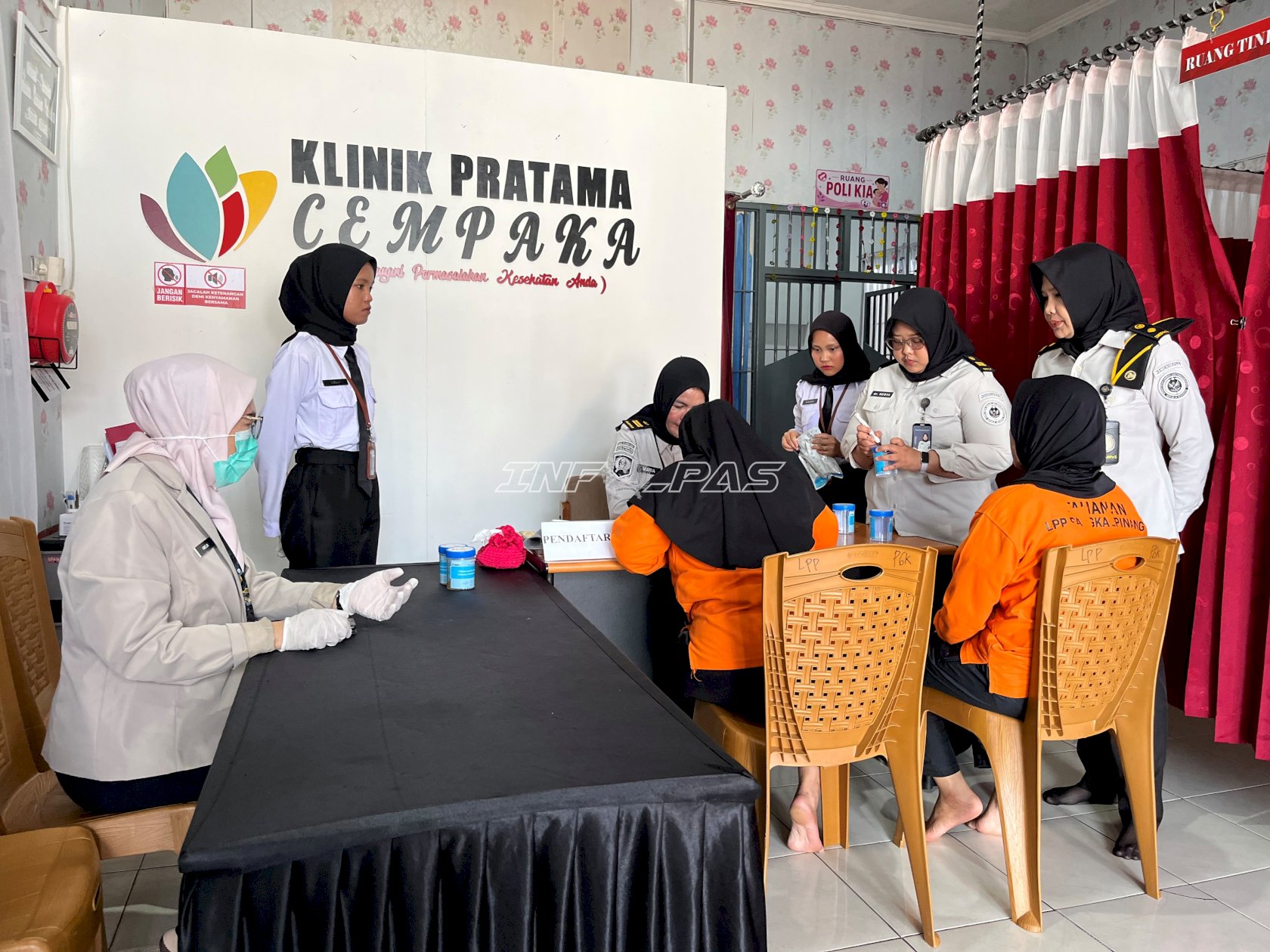 Lapas Perempuan Pangkalpinang Gelar Sidak dan Tes Urine bersama BNNK serta Polsek Taman Sari
