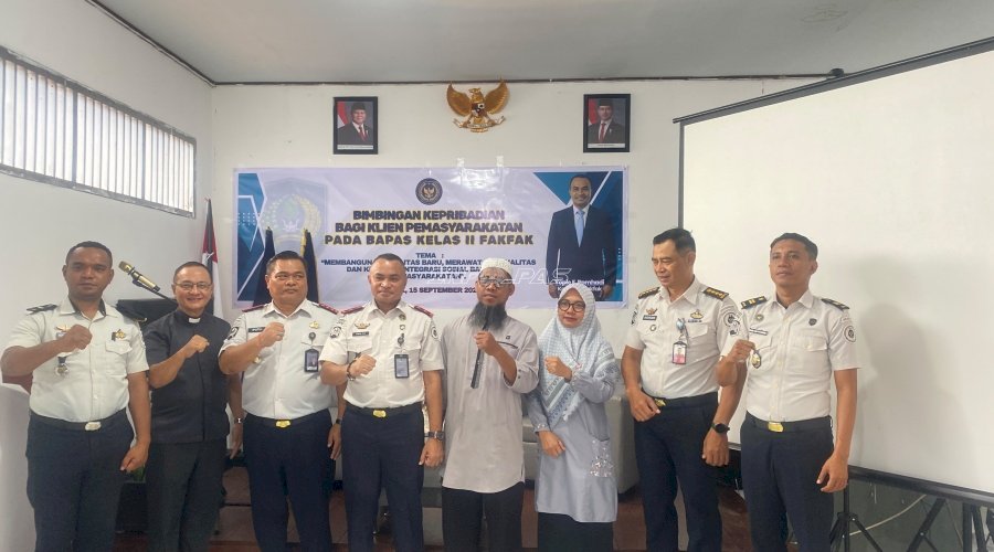 Bangun Mentalitas Baru, Bapas Fakfak Gelar Bimbingan Kepribadian untuk Klien Pemasyarakatan