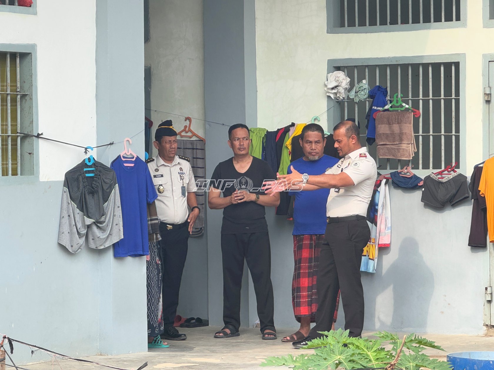 Sapa Warga Binaan, Kalapas Lhokseumawe Pantau Kondisi Blok Hunian