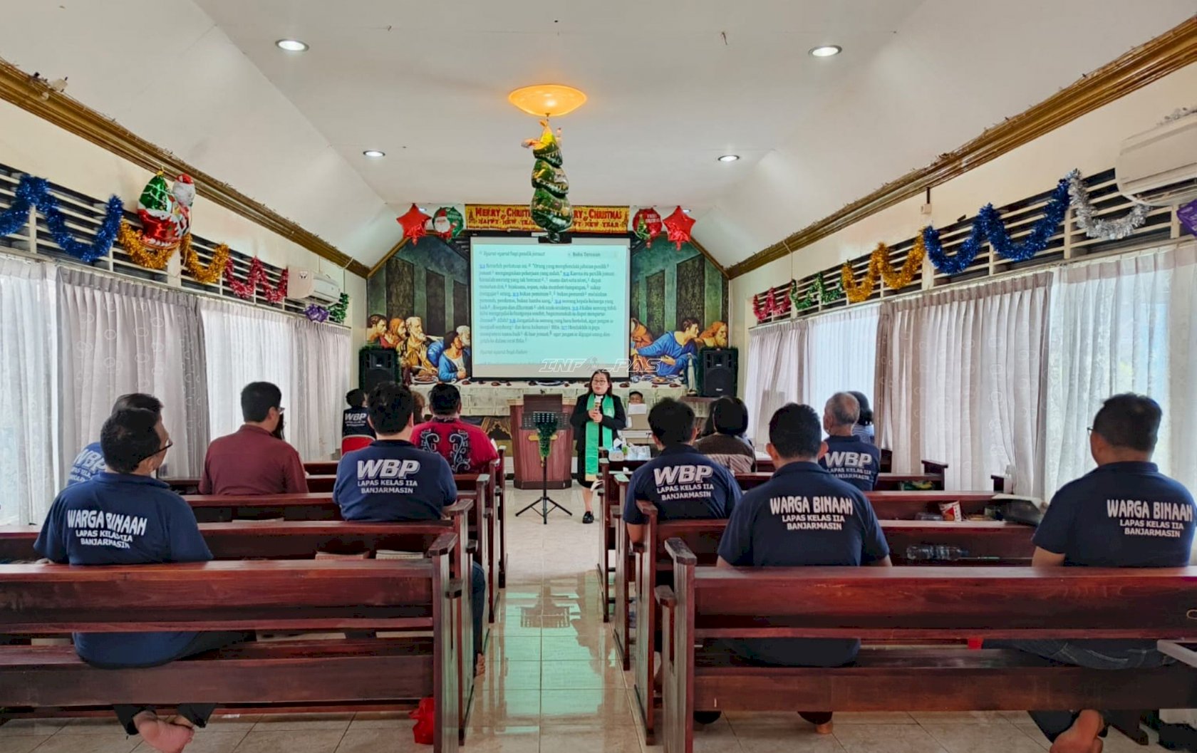 Ibadah GPIB Maranatha di Lapas Banjarmasin Tekankan Pengendalian Diri dan Keteladanan