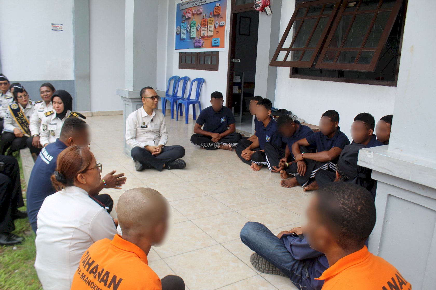 LPKA Manokwari Perkuat Pembinaan dan Pemenuhan Hak Anak Binaan melalui Kunjungan Stafsus Menimipas