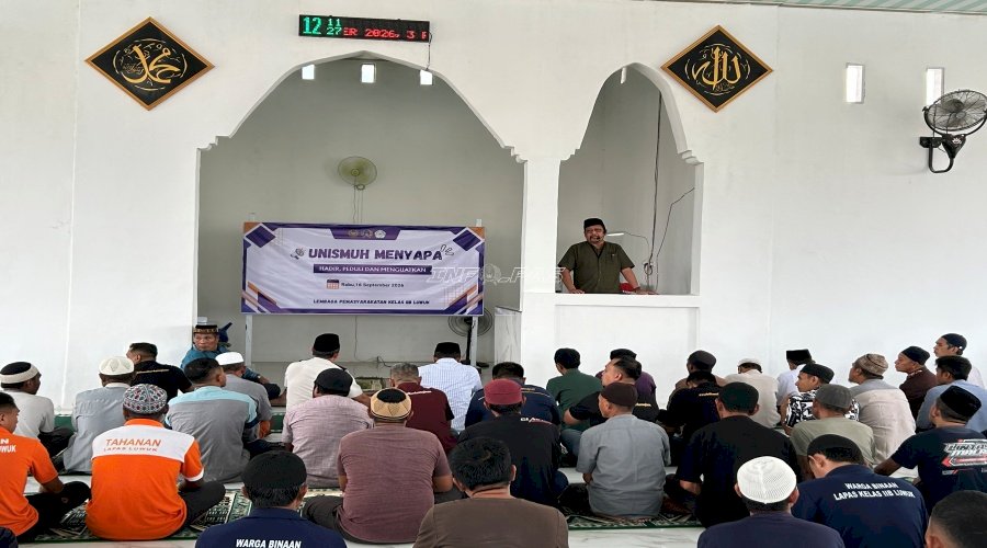 Lapas Luwuk dan Unismuh Luwuk Perkuat Spritual Warga Binaan lewat “Unismuh Menyapa"