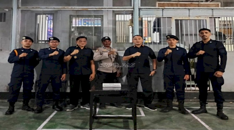 Antisipasi Barang Terlarang, Lapas Wahai Gandeng Polsek Wahai Gelar Razia Gabungan