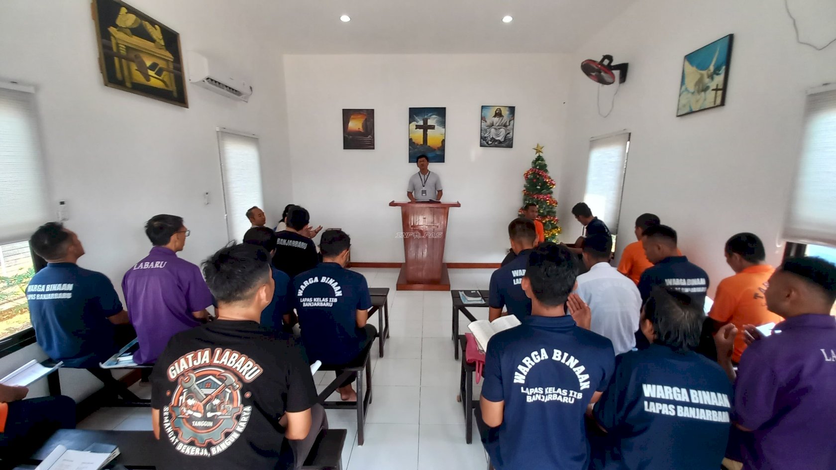 Rutin Gelar Kebaktian, Lapas Banjarbaru Perkuat Pembinaan Spiritual Warga Binaan