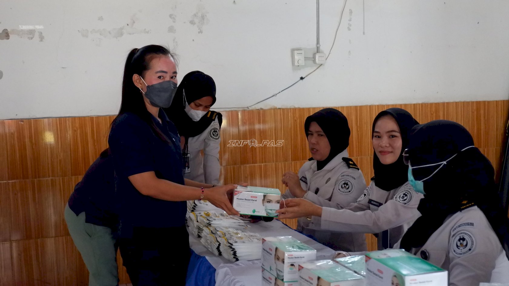 Cegah Dampak Kabut Asap, Lapas Perempuan Palembang Gelar Penyuluhan dan Bagikan Masker