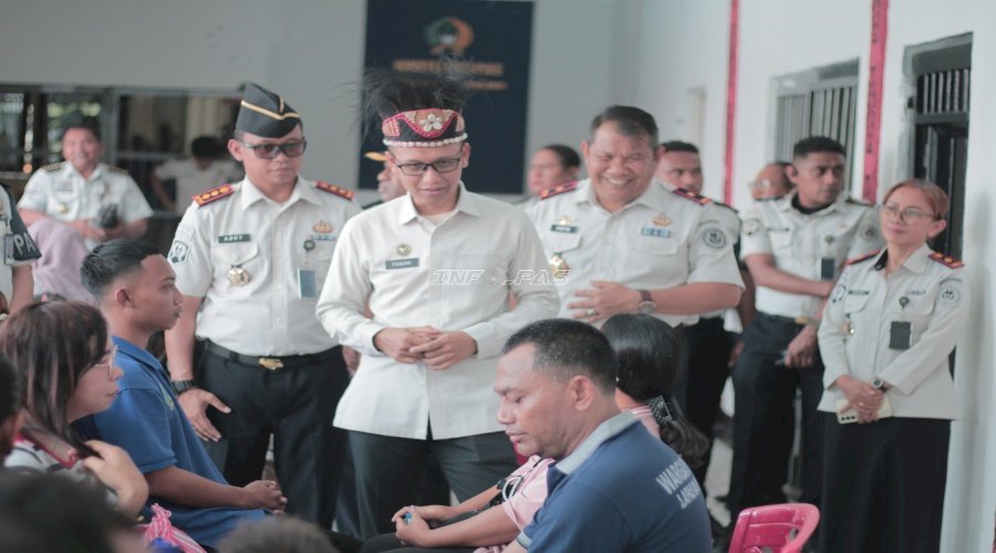Perkuat Layanan Publik dan Pembinaan Humanis, Kanwil Ditjenpas Papua Barat Sambut Kunjungan Kerja Stafsus Menteri