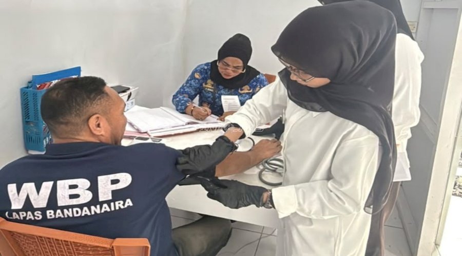Pemeriksaan Kesehatan Rutin, Lapas Bandanaira Pastikan Kondisi Warga Binaan Terpantau
