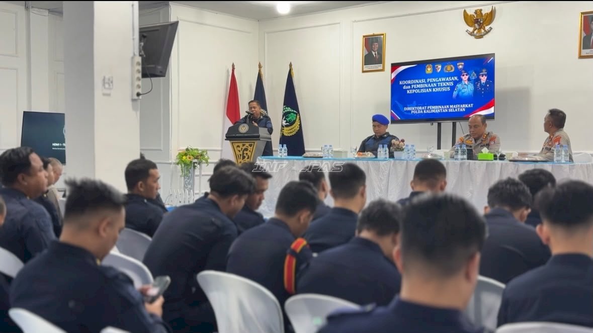 Perkuat Kompetensi Polsuspas, Lapas Kotabaru Gelar Korwas dan Bintek bersama Polda Kalsel
