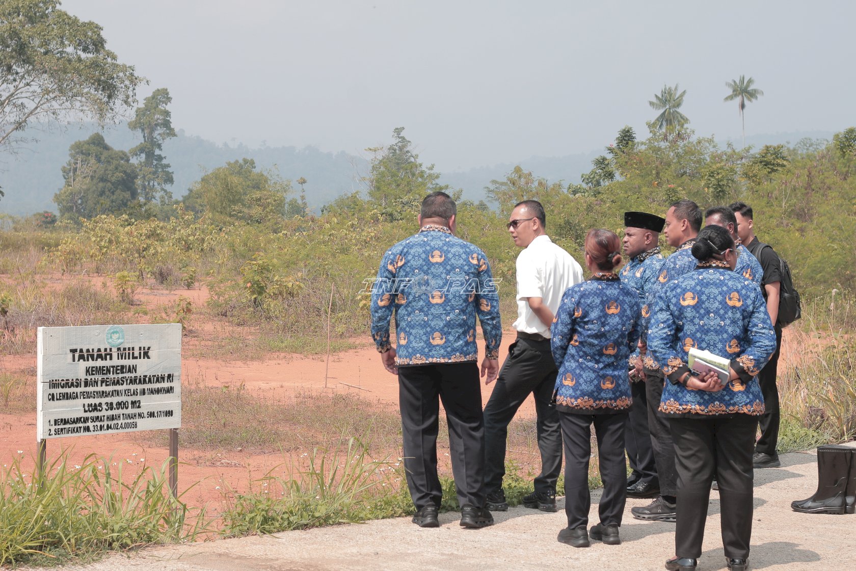 Kawal Aset Negara, Kanwil Ditjenpas Papua Barat Tinjau Lahan Relokasi Lapas Manokwari