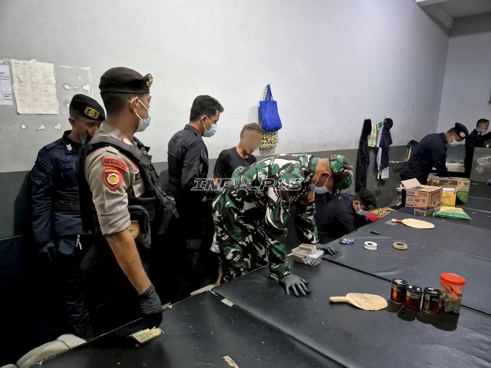 Pastikan Bebas Halinar, Rutan Donggala Bersama APH Gelar Razia Gabungan