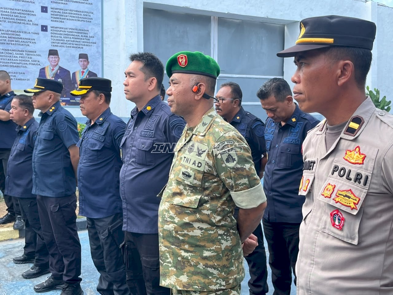 Lapas Kotabaru Gelar Razia dan Tes Urine bersama TNI-Polri