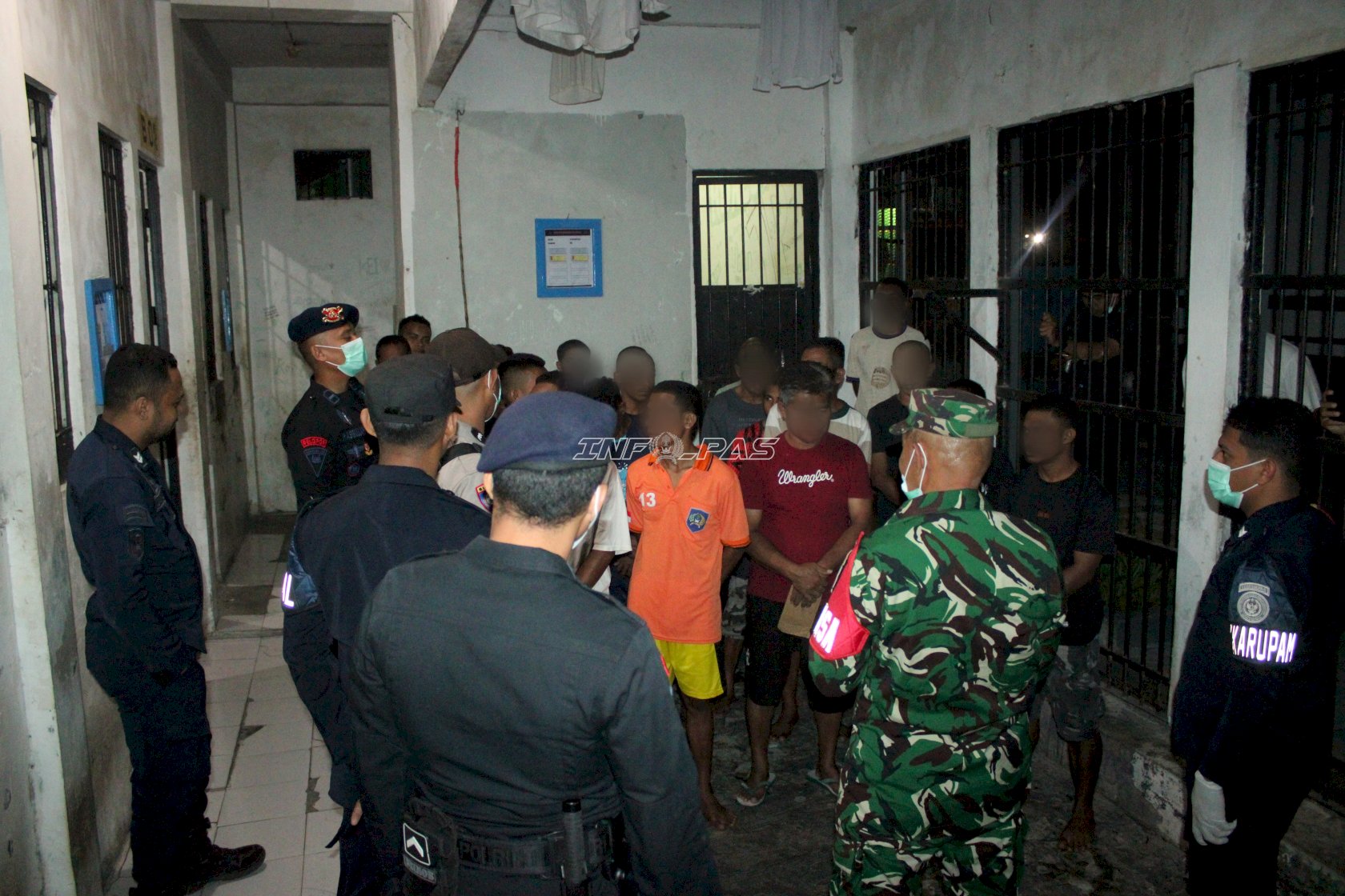Lapas Piru Perkuat Deteksi Dini lewat Operasi Gabungan Razia Malam dan Tes Urine 