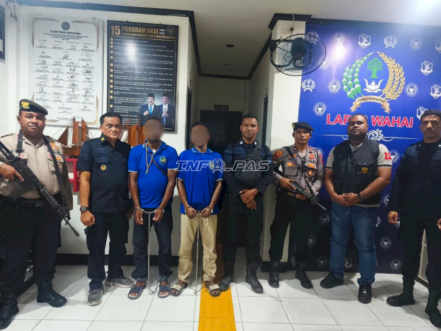 Atasi Overcrowding, Lapas Ambon Pindahkan Dua Warga Binaan ke Lapas Wahai