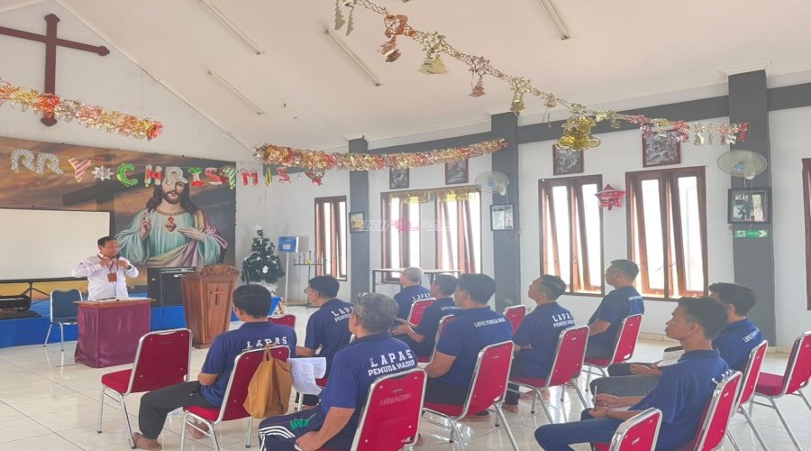 Lapas Pemuda Madiun dan Kemenag Kota Madiun Bangun Karakter Warga Binaan lewat Pembinaan Rohani Kristen dan Katolik