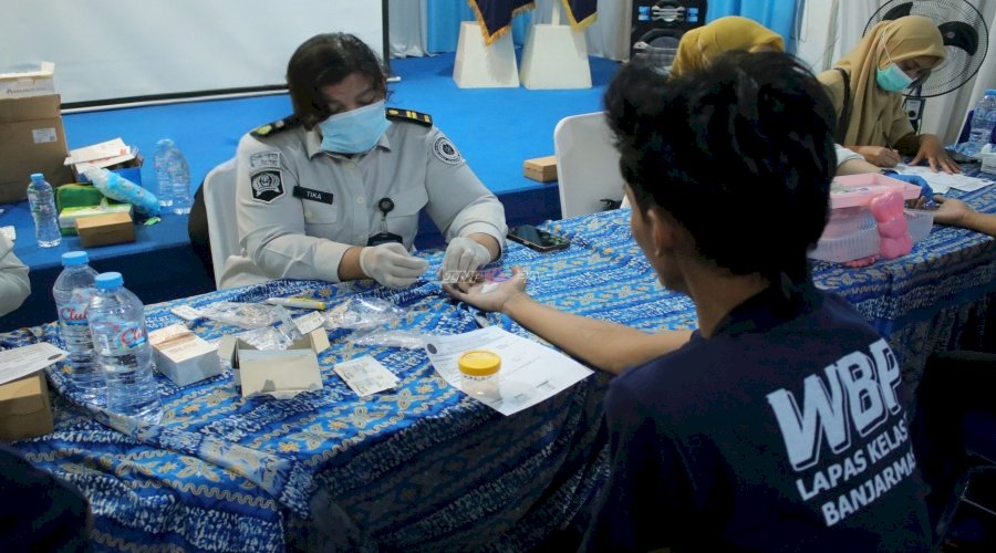 Lapas Banjarmasin Gandeng Puskesmas dan Dinkes, 500 Warga Binaan Jalani Pemeriksaan Kesehatan Gratis