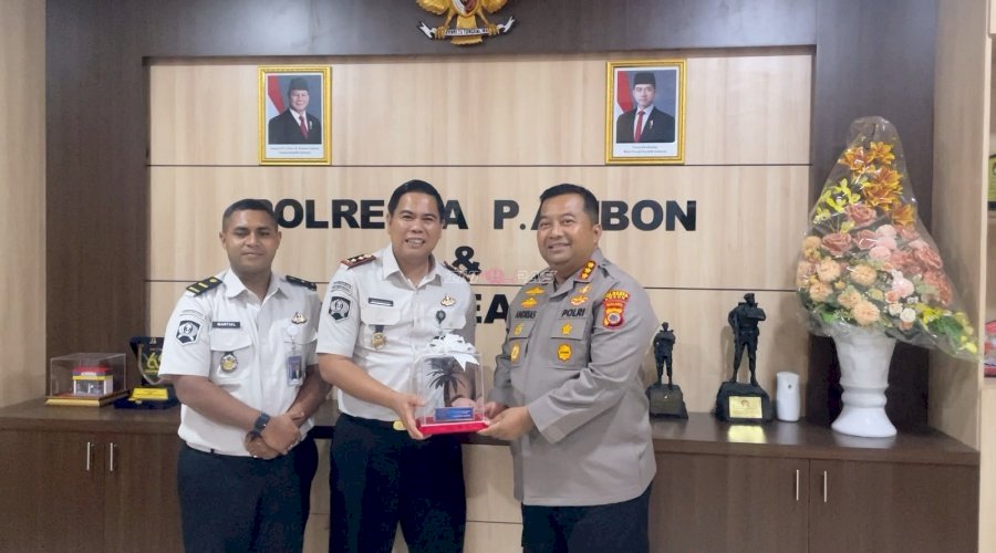 Jalin Silaturahmi dan Sinergi, Karutan Ambon Kunjungi Polres Kota Ambon 