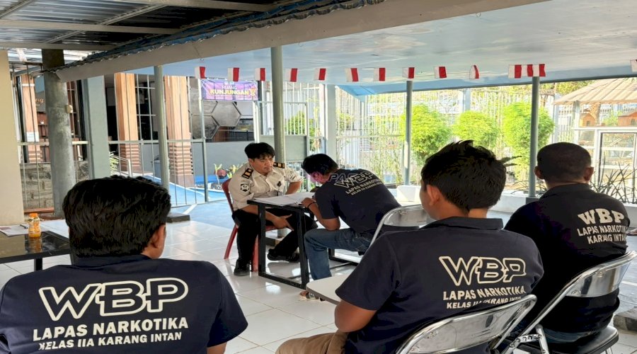 Dukung Proses Integrasi Warga Binaan, Lapas Narkotika Karang Intan Fasilitasi Litmas PK Bapas Banjarmasin