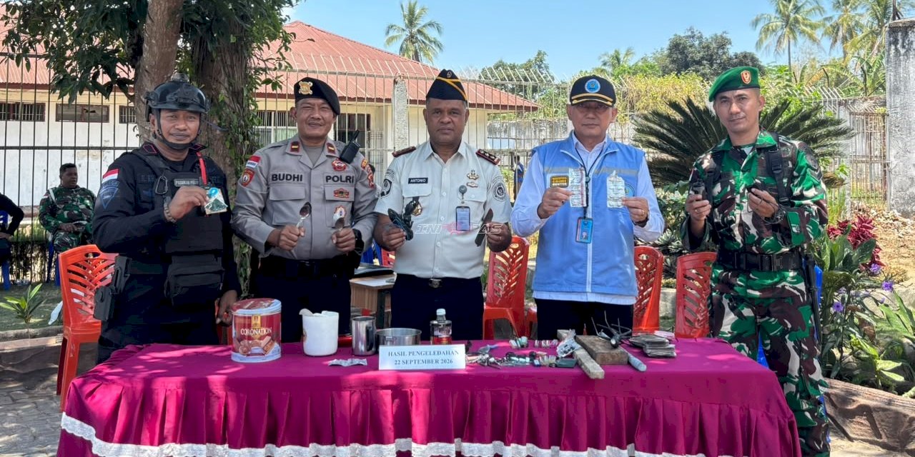 Razia Gabungan bersama APH Terkait, Lapas Atambua Perkuat Komitmen Cegah Gangguan Kamtib