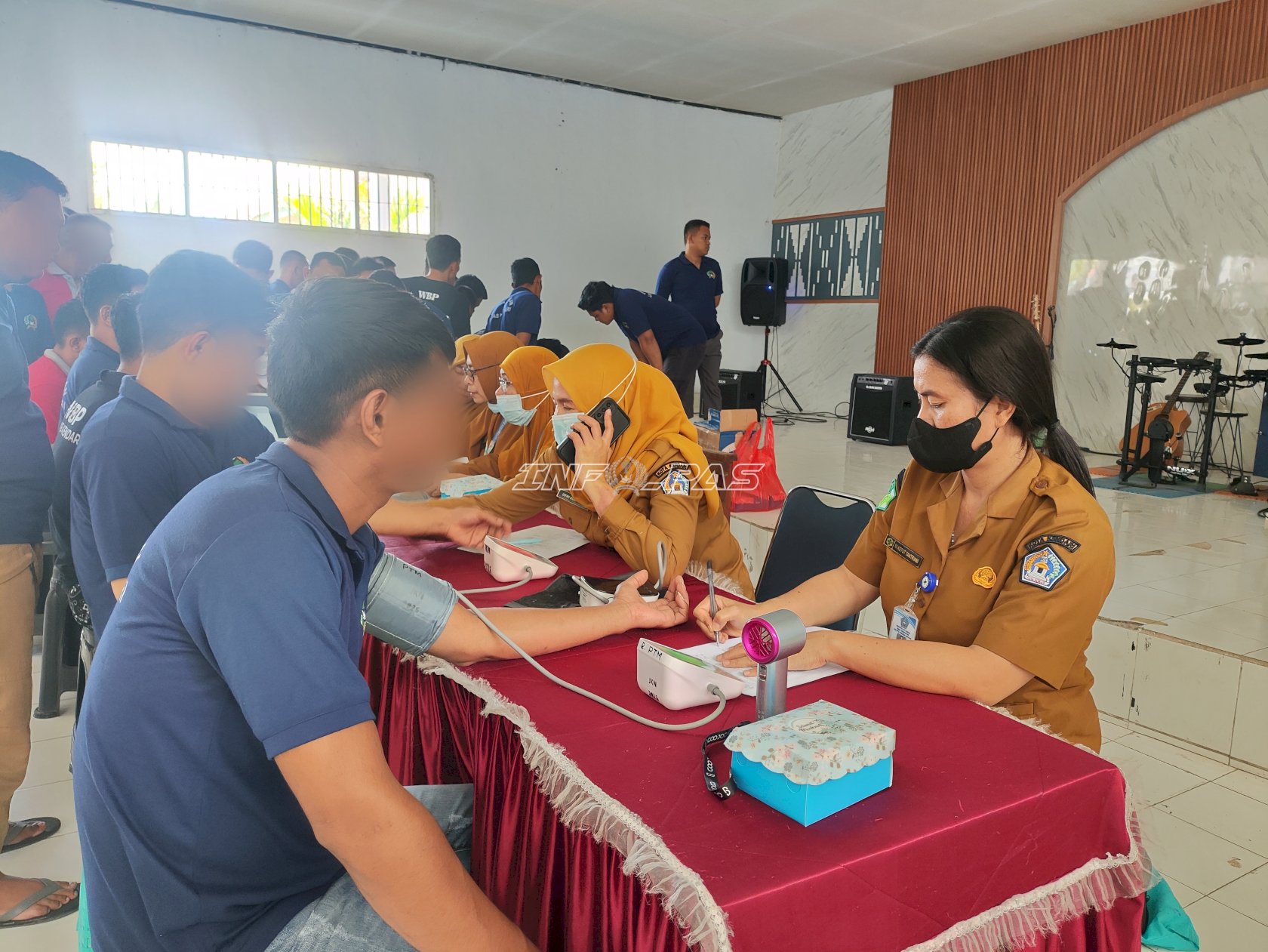 Gandeng Dinas Kesehatan, Lapas Kendari Gelar CKG dan Skrining TBC bagi Warga Binaan