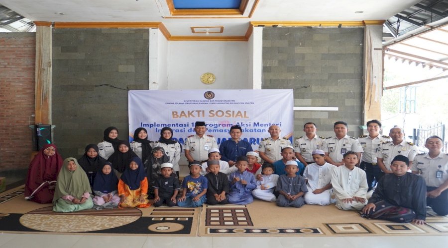 Lapas Banjarbaru Salurkan Bantuan kepada Panti Asuhan Ar Rahmah