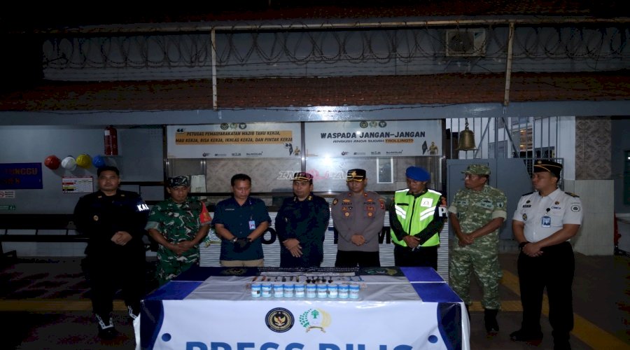 Lapas Mojokerto Gelar Razia dan Tes Urine bersama APH Mojokerto Raya
