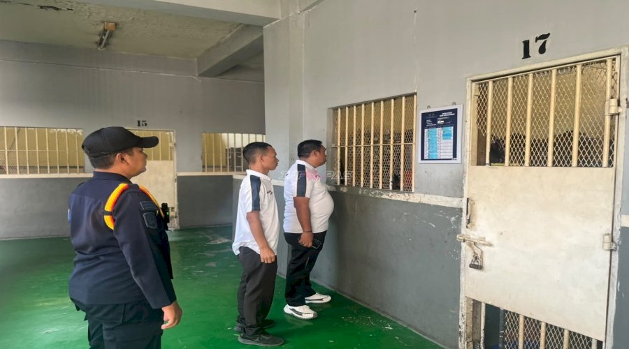 Lapas Pemuda Madiun Perkuat Deteksi Dini lewat Kontrol Keliling Brandgang dan Blok Hunian Warga Binaan 
