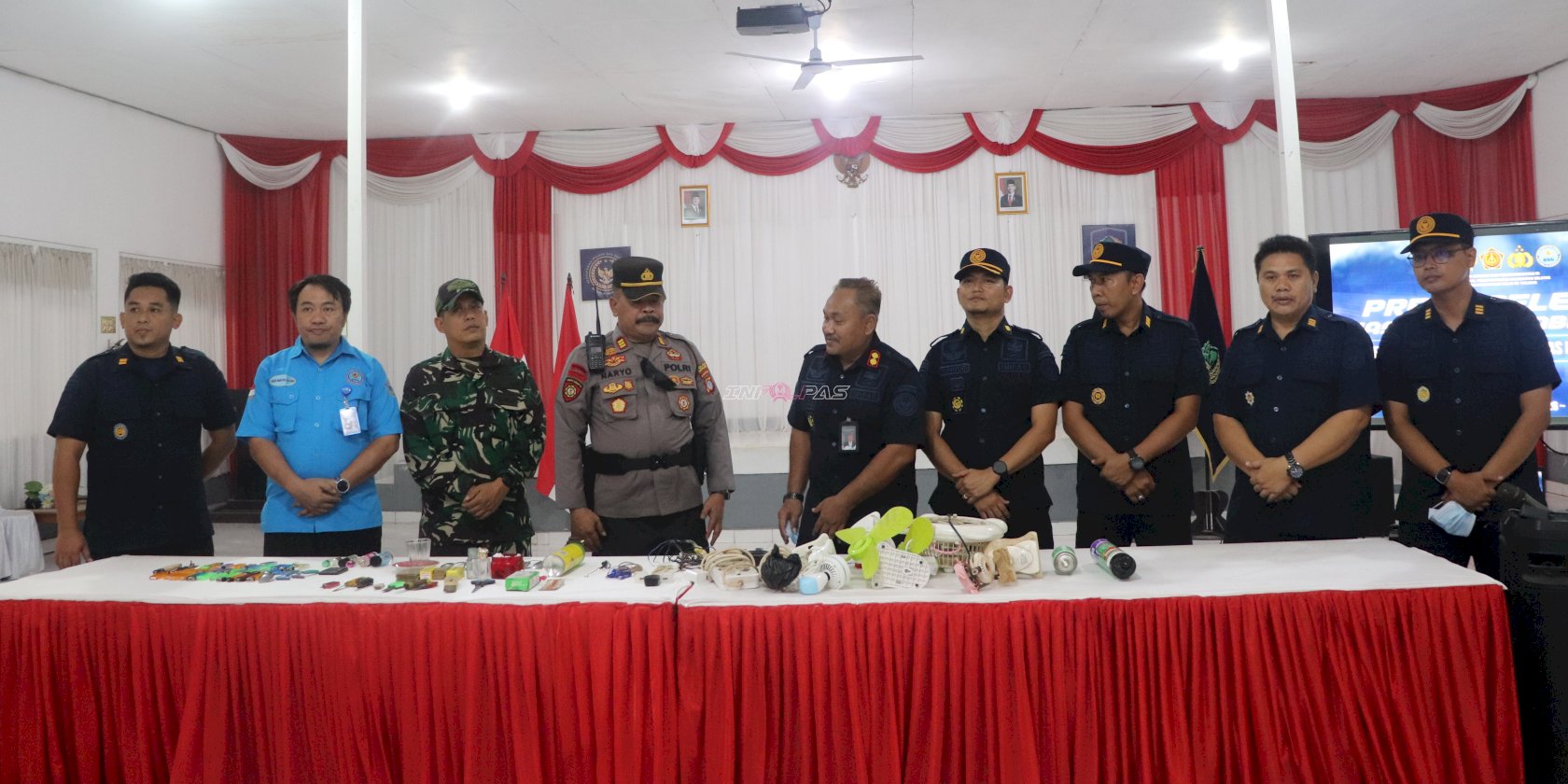 Operasi Bersama Lapas Tanjung dan APH Sasar Kamar Hunian dan Tes Urine Warga Binaan