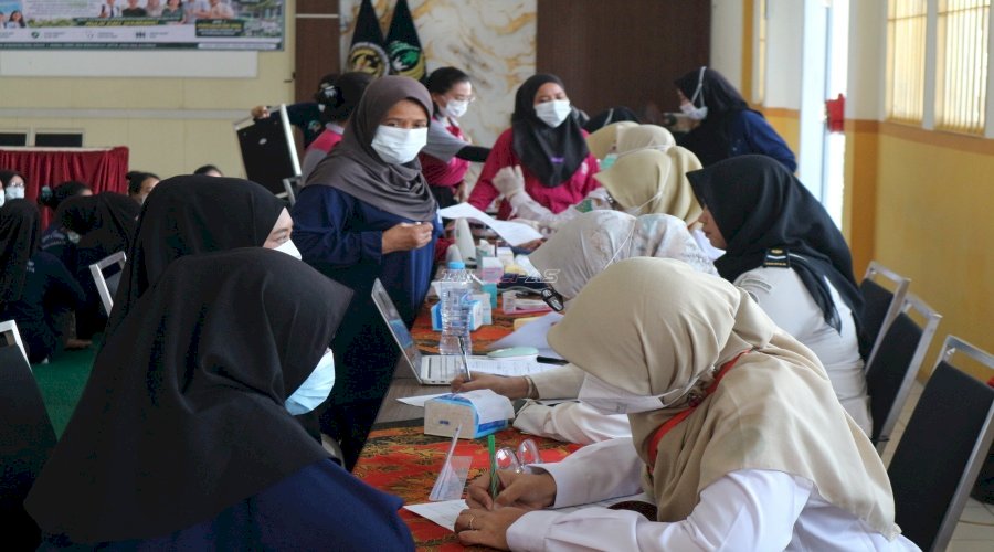 Rutan Perempuan Surabaya Gandeng Puskesmas Krembung Gelar CKG dan Skrining TBC