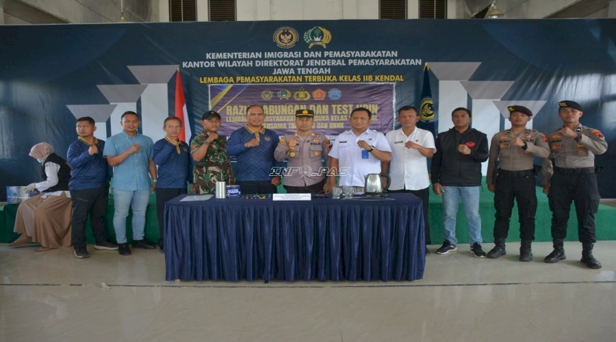 Tak Beri Celah Narkoba, Lapas Terbuka Kendal Gelar Razia Gabungan