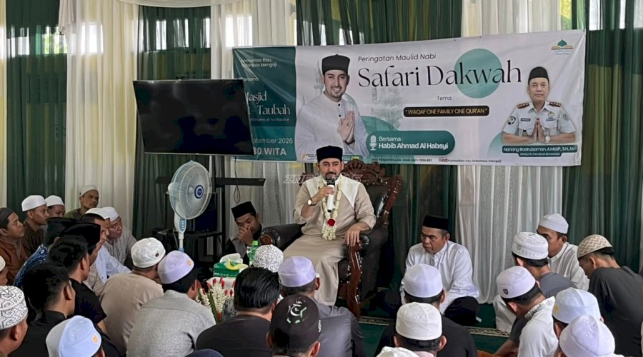Rutan Barabai Sambut Safari Dakwah Habib Ahmad Al Habsyi Bertema “Waqaf One Family One Qur’an”