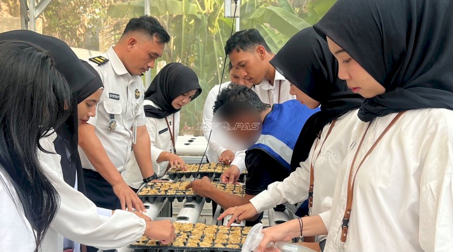 Bapas Tanjungpandan Manfaatkan Rumah Hidroponik sebagai Ruang Pembelajaran bagi Klien