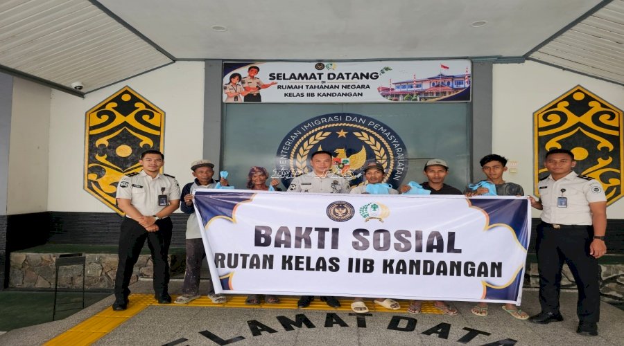 Peduli dan Berbagi, Rutan Kandangan Salurkan Bansos kepada Masyarakat yang Membutuhkan