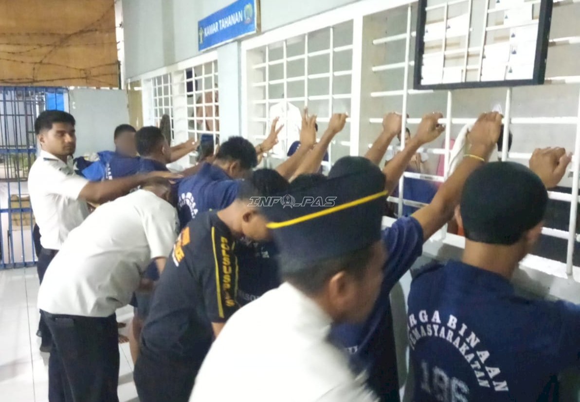 Cegah Gangguan Kamtib dan Halinar, Rutan Masohi Gelar Penggeledahan Insidentil