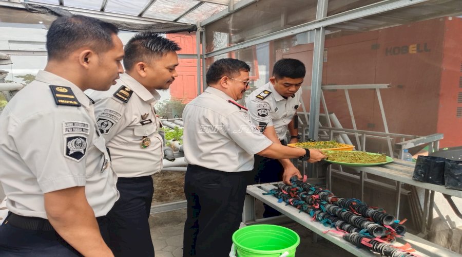LPKA Pangkalpinang Dukung Ketahanan Pangan lewat Penyemaian Bibit Sayur Hidroponik