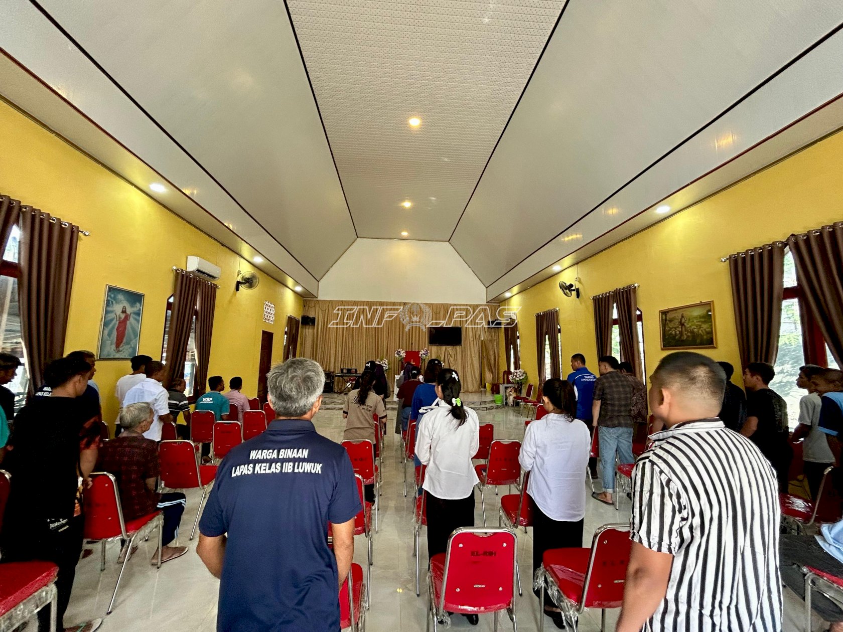 Kuatkan Iman dan Harapan, Lapas Luwuk Gelar Ibadah Bersama Warga Binaan Kristen