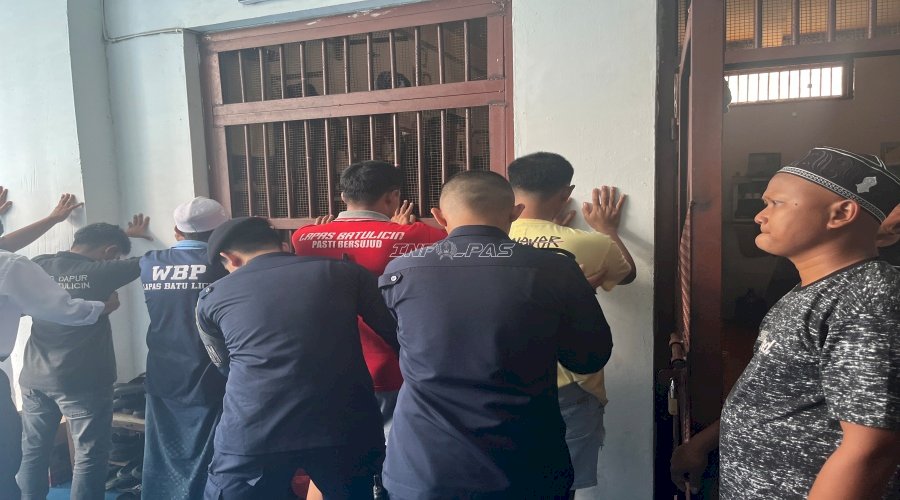 Tata Hunian Tetap Tertib, Lapas Batulicin Gelar Razia Kamar