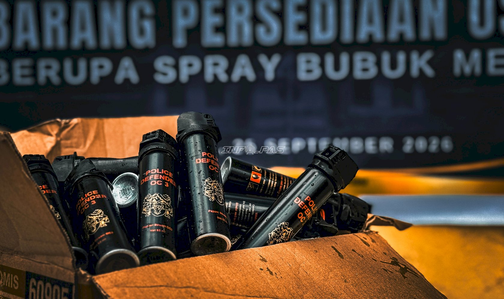 Tak Lagi Digunakan, 40 Spray Bubuk Merica Usang Dimusnahkan