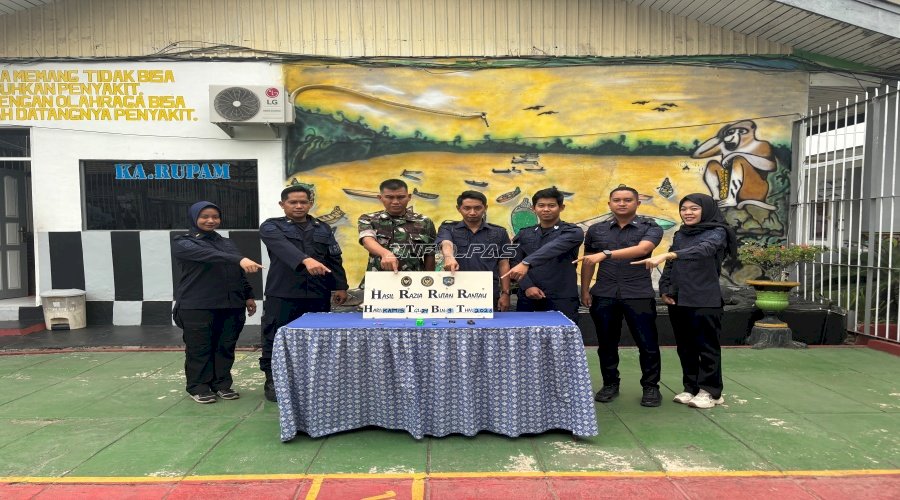 Rutan Rantau Laksanakan Penggeledahan Rutin dan Musnahkan Barang Terlarang 