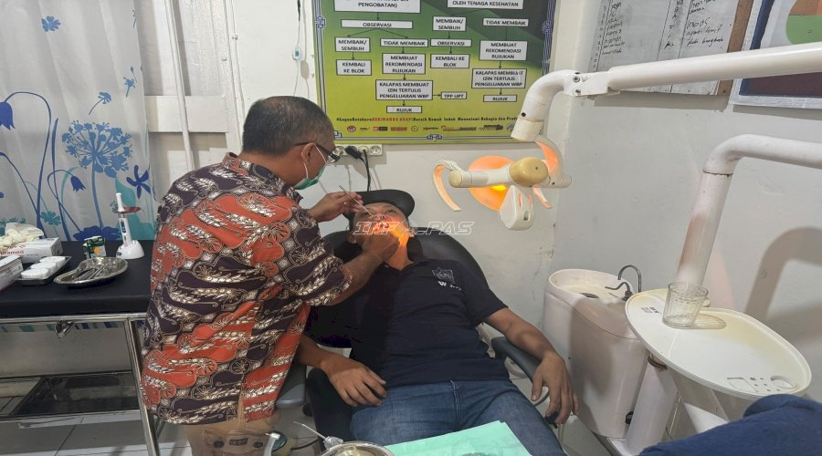Lewat Perawatan Gigi, Lapas Kotabaru Perkuat Layanan Kesehatan Warga Binaan
