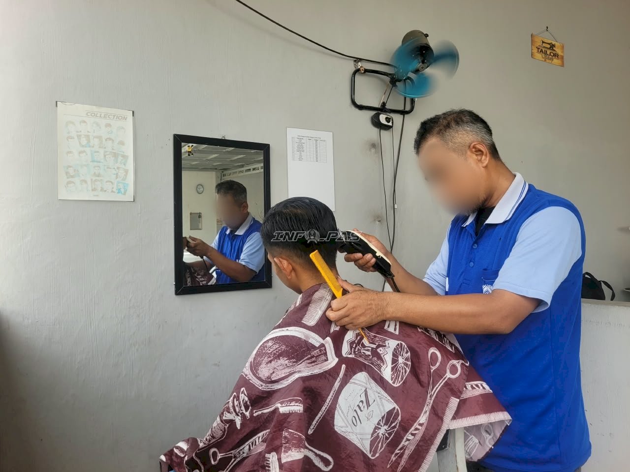 Asah Keterampilan Barbershop, Warga Binaan Lapas Tanjung Siapkan Bekal Kerja