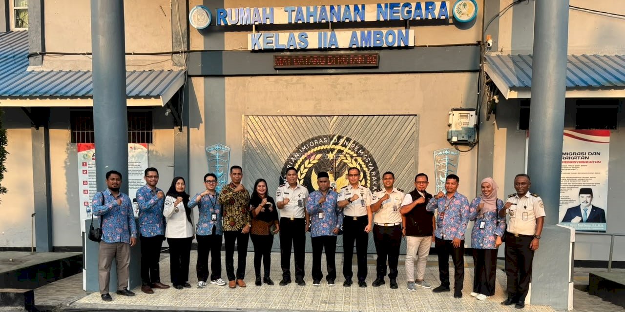 Dorong Peningkatan Kualitas Pelayanan Publik, UPT Pemasyarakatan Kota Ambon Sambut Kunjungan ORI Prov. Maluku 