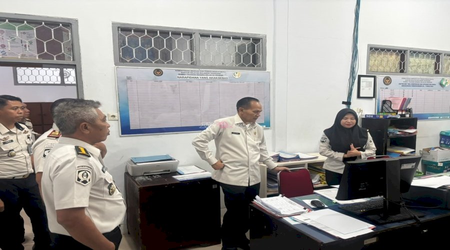 Kakanwil Ditjenpas Sultra Tinjau Fungsi Ruangan dan Fasilitas Rutan Kendari