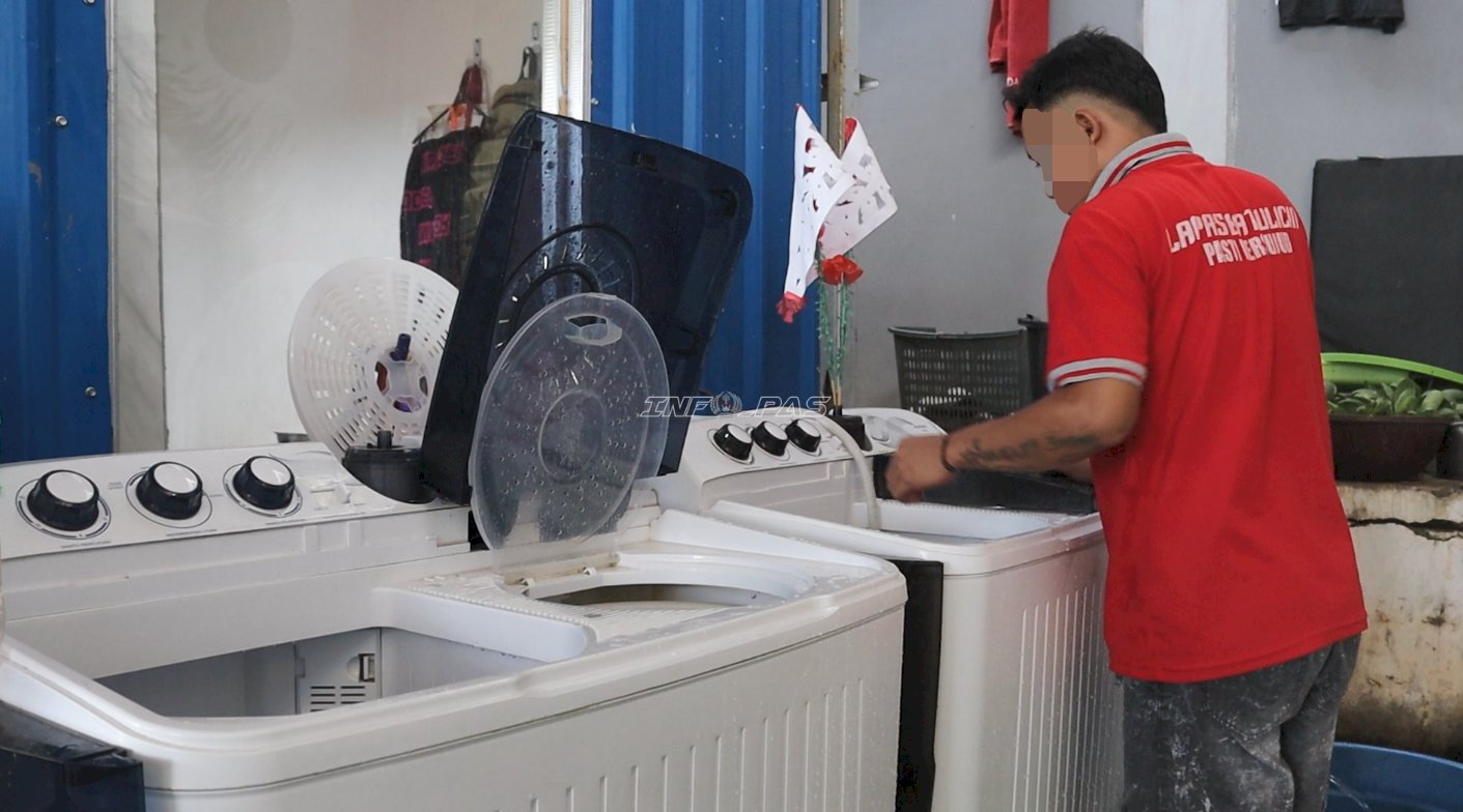 Jumlah Cucian Capai 58 Kg Sehari, Laundry Lapas Batulicin Layani Warga Binaan dan Petugas