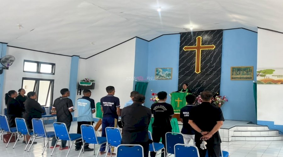 Lapas Piru Fasilitasi GPM Kamarian Gelar Pelayanan Diakonal bagi Enam Warga Binaan