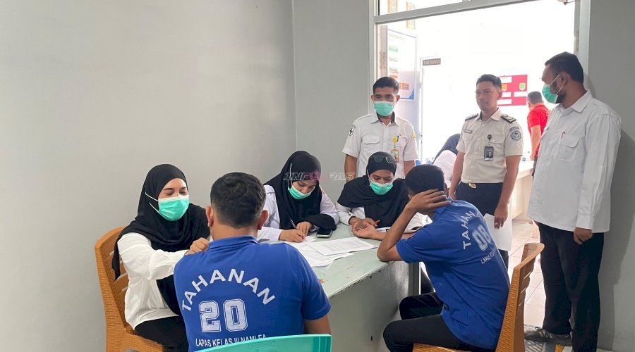Proteksi Kesehatan Warga Binaan, Lapas Namlea dan Puskesmas Sawa Gelar CKG dan Skrining Penyakit Menular