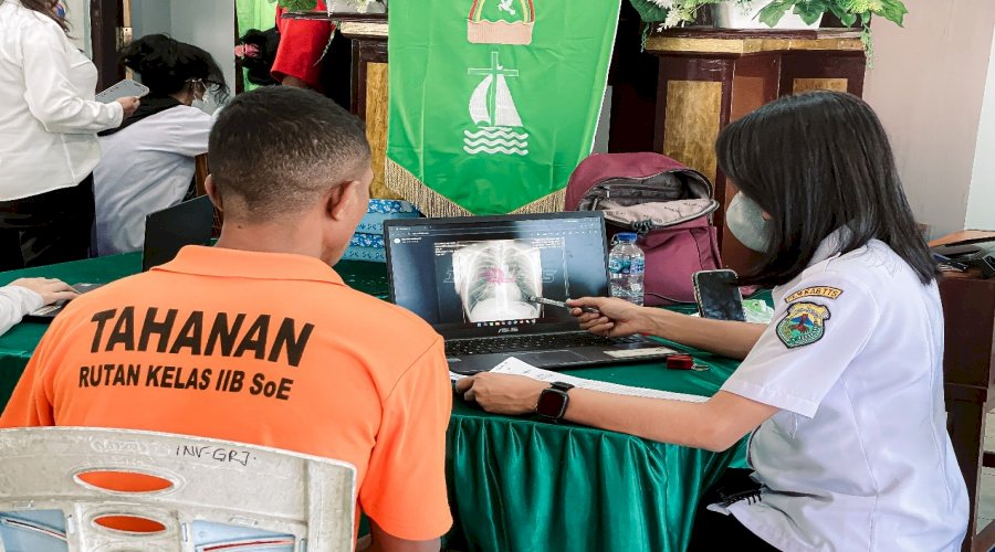 Rutan SoE Gelar CKG dan Skrining TBC, 220 Orang Jalani Pemeriksaan