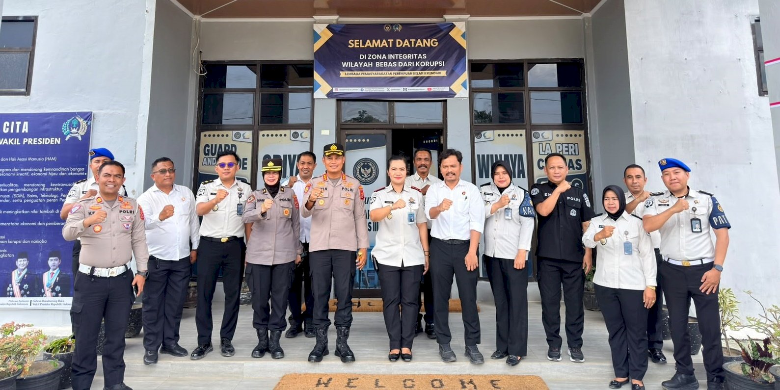 Perkuat Sinergi, Lapas Perempuan Kendari Sambut Kunjungan Jajaran Polresta Kendari